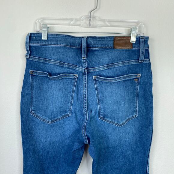 MADEWELL Curvy Roadtripper Skinny Jean Monroe Wash Button-Front Size 30P Petite - Picture 8 of 11